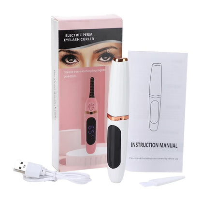 Evara Beauty Heated Eyelash Curler – Fast 10‑Second Lift, 3 Heat Modes, 24‑Hour Curl Hold