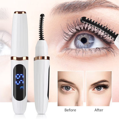 Evara Beauty Heated Eyelash Curler – Fast 10‑Second Lift, 3 Heat Modes, 24‑Hour Curl Hold